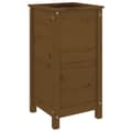 Miniatyrbilde 1 av 9: vidaXL Plantekasse honningbrun 40x40x78 cm heltre furu
