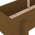 Miniatyrbilde 6 av 9: vidaXL Høybed for hage honningbrun 160x30x38 cm heltre furu