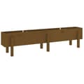 Miniatyrbilde 1 av 9: vidaXL Høybed for hage honningbrun 160x30x38 cm heltre furu