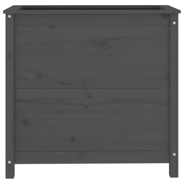 vidaXL Hageplantekasse grå 82,5x40x78 cm heltre furu