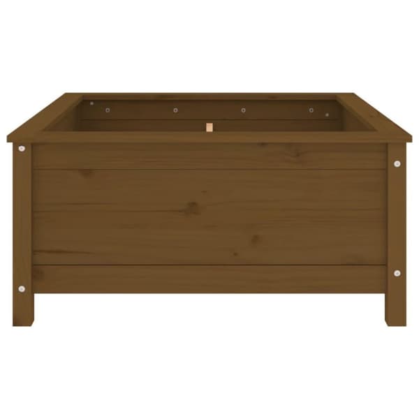 vidaXL Plantekasse honningbrun 82,5x82,5x39 cm heltre furu