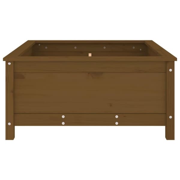 vidaXL Plantekasse honningbrun 82,5x82,5x39 cm heltre furu