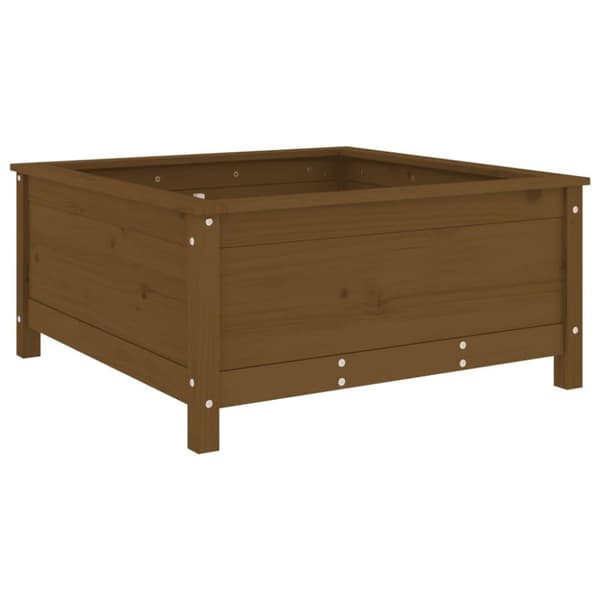 vidaXL Plantekasse honningbrun 82,5x82,5x39 cm heltre furu