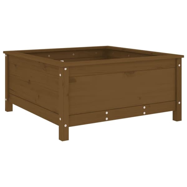 vidaXL Plantekasse honningbrun 82,5x82,5x39 cm heltre furu