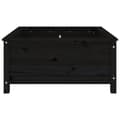 Miniatyrbilde 3 av 9: vidaXL Hageplantekasse svart 82,5x82,5x39 cm heltre furu