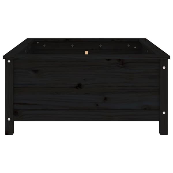 vidaXL Hageplantekasse svart 82,5x82,5x39 cm heltre furu