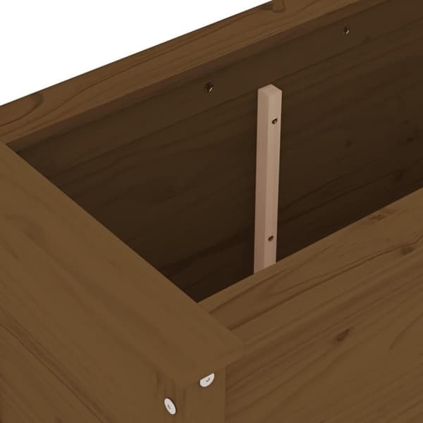 vidaXL Plantekasse honningbrun 82,5x40x78 cm heltre furu