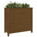 Miniatyrbilde 2 av 9: vidaXL Plantekasse honningbrun 82,5x40x78 cm heltre furu
