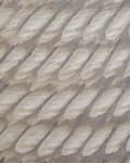 Miniatyrbilde 7 av 7: Hengende Blomsterpotte Taupe fiberleire ⌀ 20 cm rund blomsterkrukke i jutesnor med preget mønster