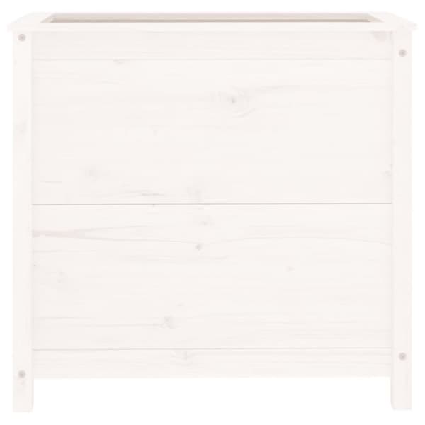 vidaXL plantekasse 82,5x40x78 cm massivt fyrretræ hvid