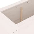 Miniatyrbillede 6 af 9: vidaXL plantekasse 82,5x40x78 cm massivt fyrretræ hvid