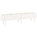 Miniatyrbilde 3 av 9: vidaXL Høybed for hage hvit 160x30x38 cm heltre furu