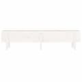 Miniatyrbilde 5 av 9: vidaXL Høybed for hage hvit 160x30x38 cm heltre furu