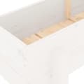 Miniatyrbilde 6 av 9: vidaXL Høybed for hage hvit 160x30x38 cm heltre furu