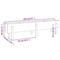 Miniatyrbilde 8 av 9: vidaXL Høybed for hage hvit 160x30x38 cm heltre furu