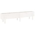 Miniatyrbilde 1 av 9: vidaXL Høybed for hage hvit 160x30x38 cm heltre furu