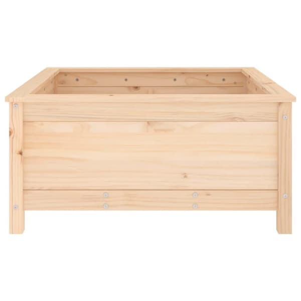 vidaXL Hageplantekasse 82,5x82,5x39 cm heltre furu