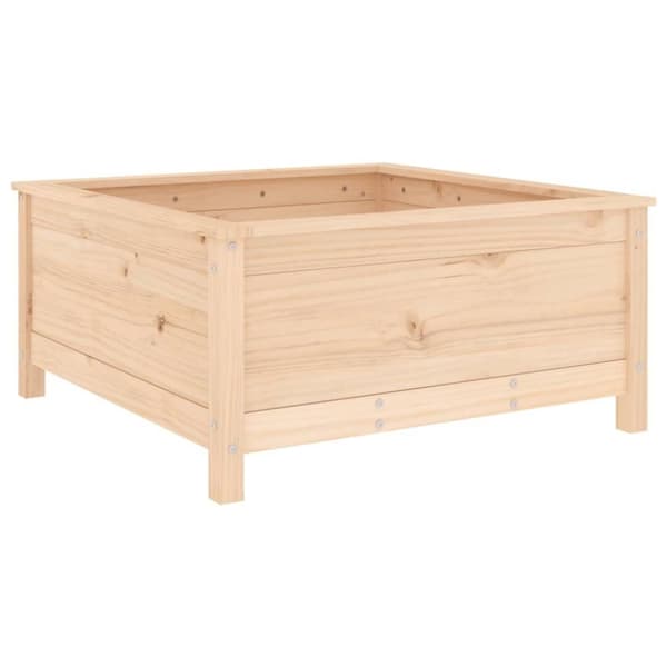 vidaXL Hageplantekasse 82,5x82,5x39 cm heltre furu