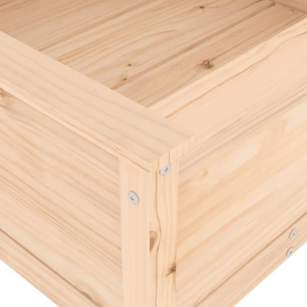 vidaXL Hageplantekasse 82,5x82,5x39 cm heltre furu