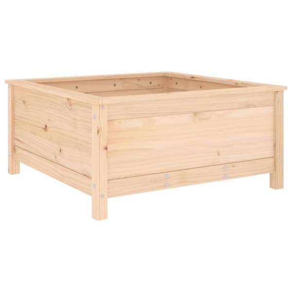 vidaXL Hageplantekasse 82,5x82,5x39 cm heltre furu