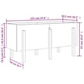 Miniatyrbillede 8 af 9: vidaXL højbed 121x50x57 cm massivt douglasgran