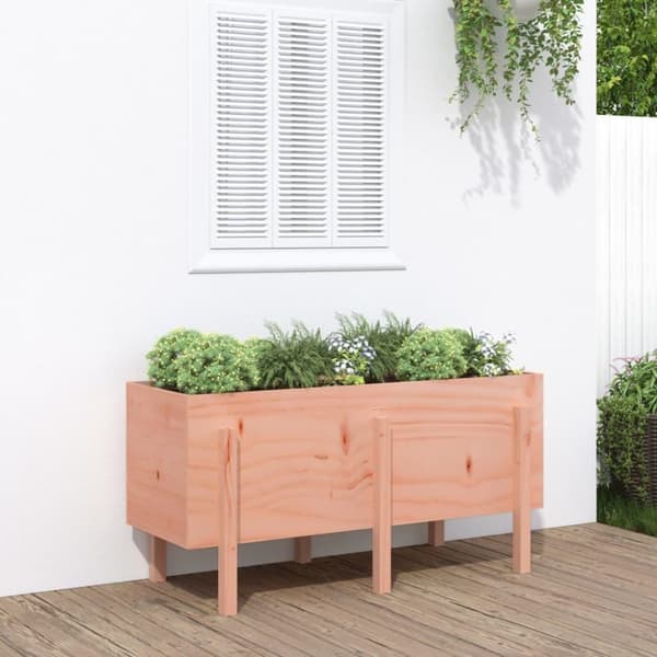 vidaXL højbed 121x50x57 cm massivt douglasgran
