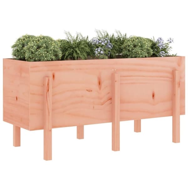 vidaXL højbed 121x50x57 cm massivt douglasgran