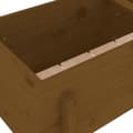 Miniatyrbillede 6 af 9: vidaXL højbed 121x50x57 cm massivt fyrretræ gyldenbrun