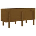 Miniatyrbillede 1 af 9: vidaXL højbed 121x50x57 cm massivt fyrretræ gyldenbrun
