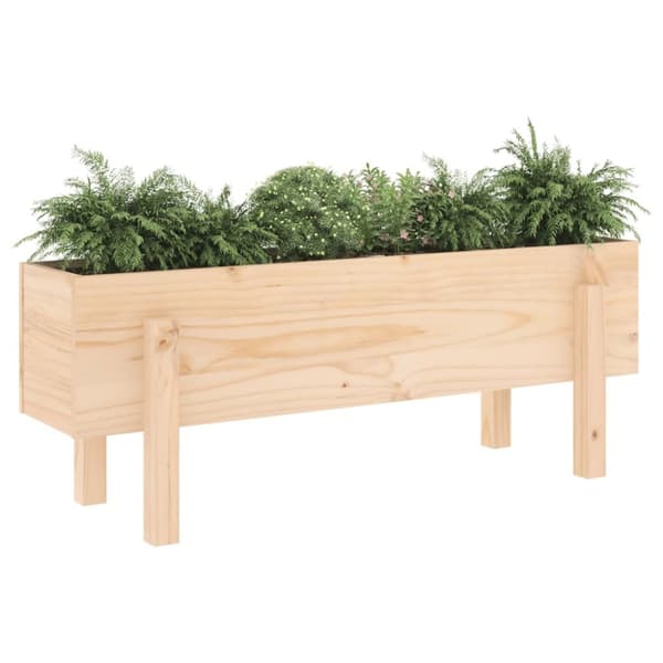 vidaXL højbed 101x30x38 cm massivt fyrretræ