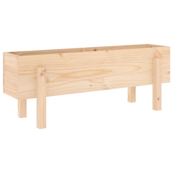 vidaXL højbed 101x30x38 cm massivt fyrretræ