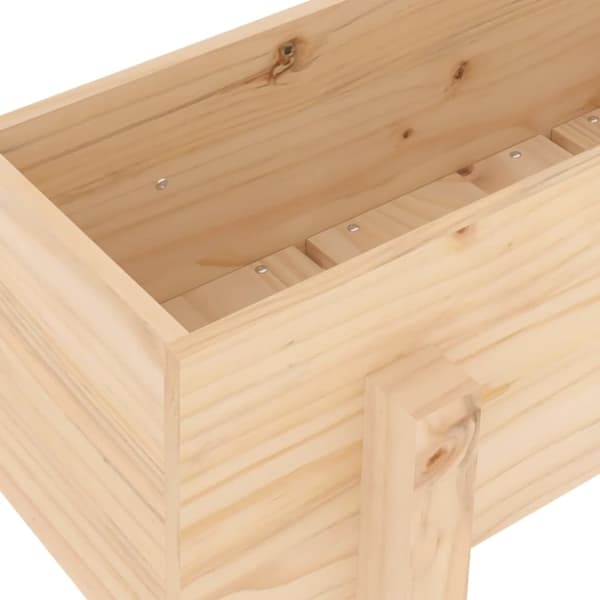 vidaXL højbed 101x30x38 cm massivt fyrretræ