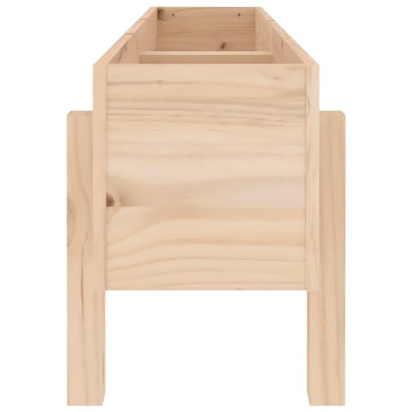 vidaXL højbed 121x30x38 cm massivt fyrretræ