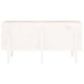 Miniatyrbilde 4 av 9: vidaXL Høybed for hage hvit 121x50x57 cm heltre furu