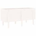 Miniatyrbilde 5 av 9: vidaXL Høybed for hage hvit 121x50x57 cm heltre furu