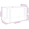 Miniatyrbilde 8 av 9: vidaXL Høybed 101x50x57 cm heltre douglasgran