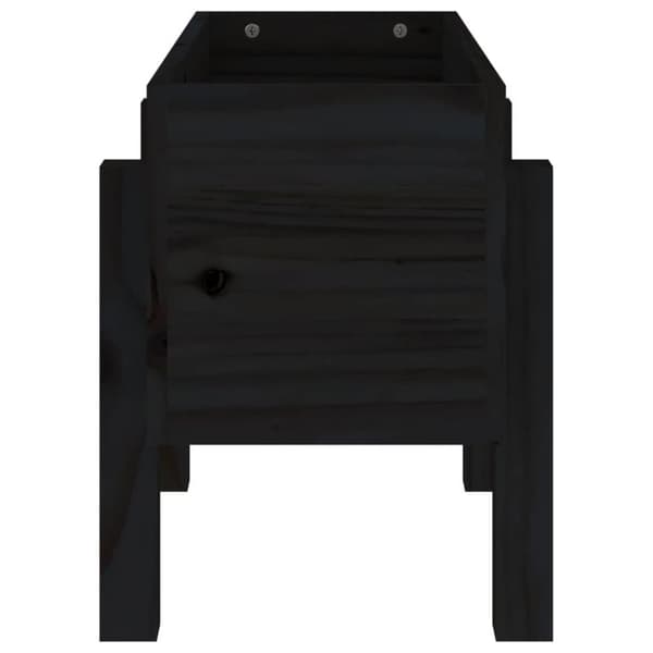 vidaXL Hageplantekasse svart 62x30x38 cm heltre furu