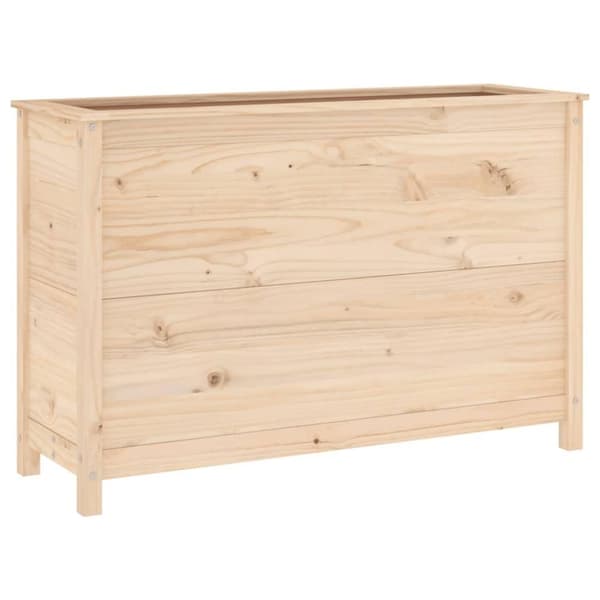 vidaXL Odlingslåda på ben 119,5x40x78 cm massiv furu
