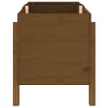Miniatyrbilde 3 av 9: vidaXL Høybed for hage honningbrun 101x50x57 cm heltre furu