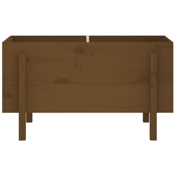 vidaXL Høybed for hage honningbrun 101x50x57 cm heltre furu
