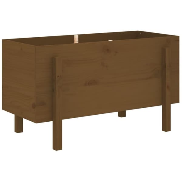 vidaXL Høybed for hage honningbrun 101x50x57 cm heltre furu