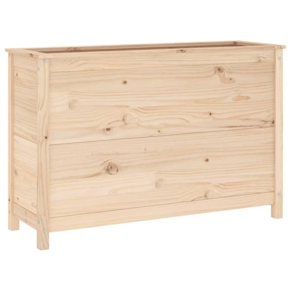 vidaXL højbed 119,5x40x78 cm massivt fyrretræ