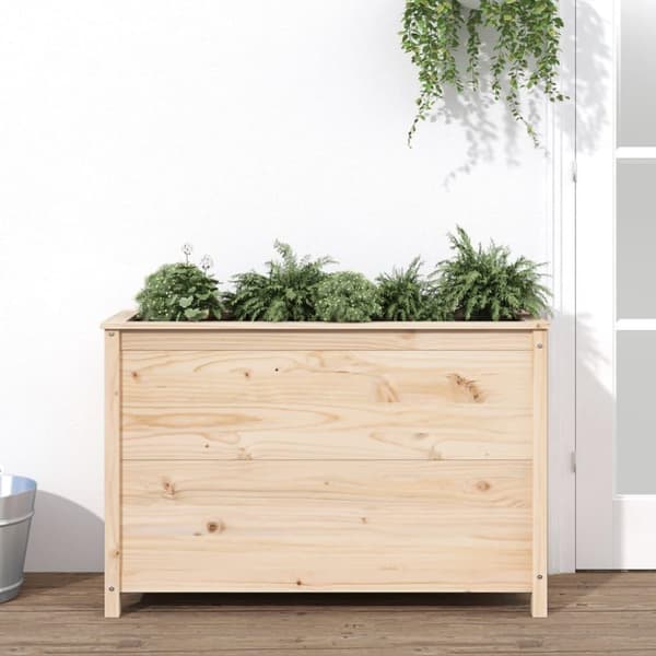 vidaXL højbed 119,5x40x78 cm massivt fyrretræ