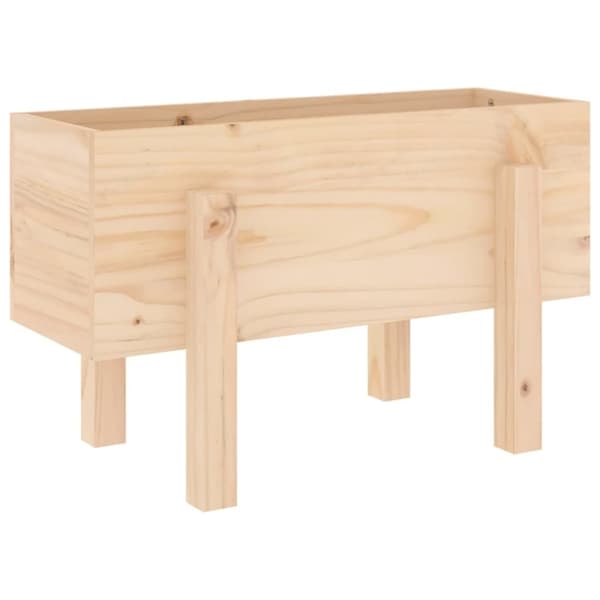 vidaXL Puutarhan kukkalaatikko 62x30x38 cm täysi mänty
