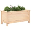Miniatyrbilde 3 av 9: vidaXL Hageplantekasse 82,5x40x39 cm heltre furu