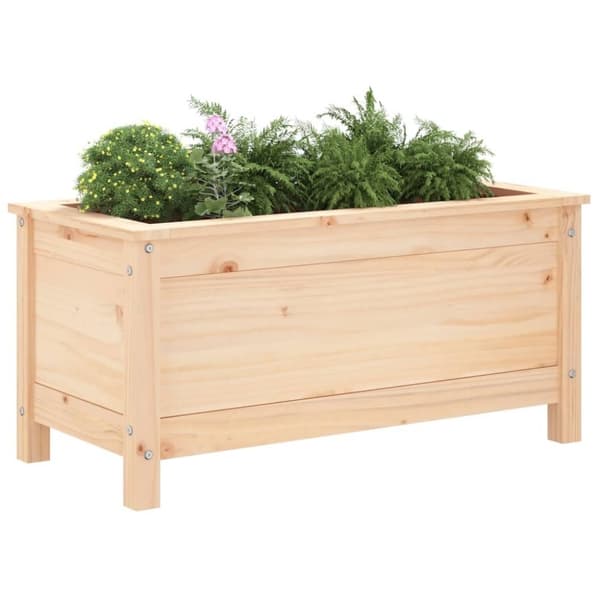 vidaXL Hageplantekasse 82,5x40x39 cm heltre furu