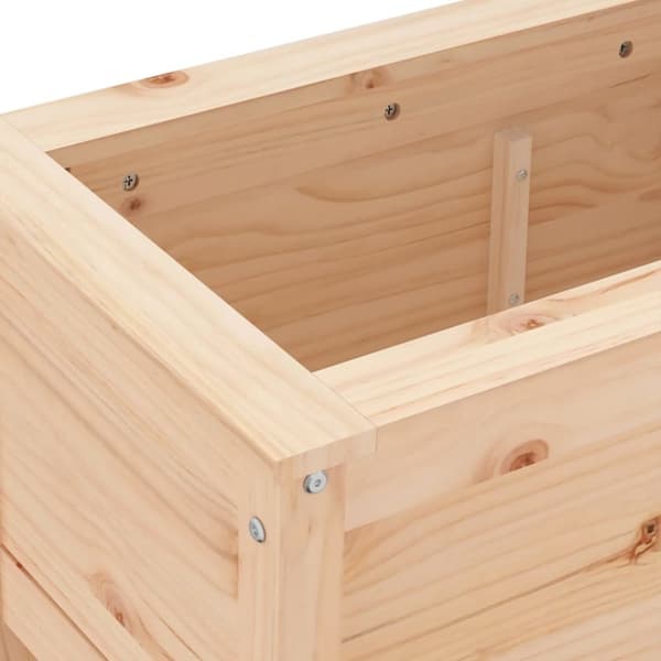 vidaXL Hageplantekasse 82,5x40x39 cm heltre furu