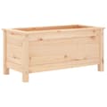Miniatyrbilde 2 av 9: vidaXL Hageplantekasse 82,5x40x39 cm heltre furu