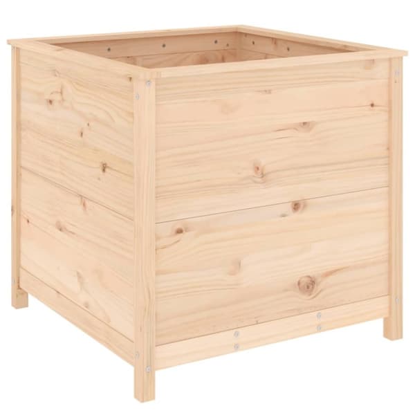 vidaXL Odlingslåda 82,5x82,5x78 cm massiv furu