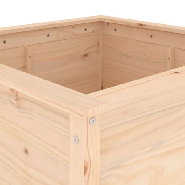 vidaXL Odlingslåda 82,5x82,5x78 cm massiv furu